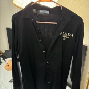 Prada Men's Black Shirt